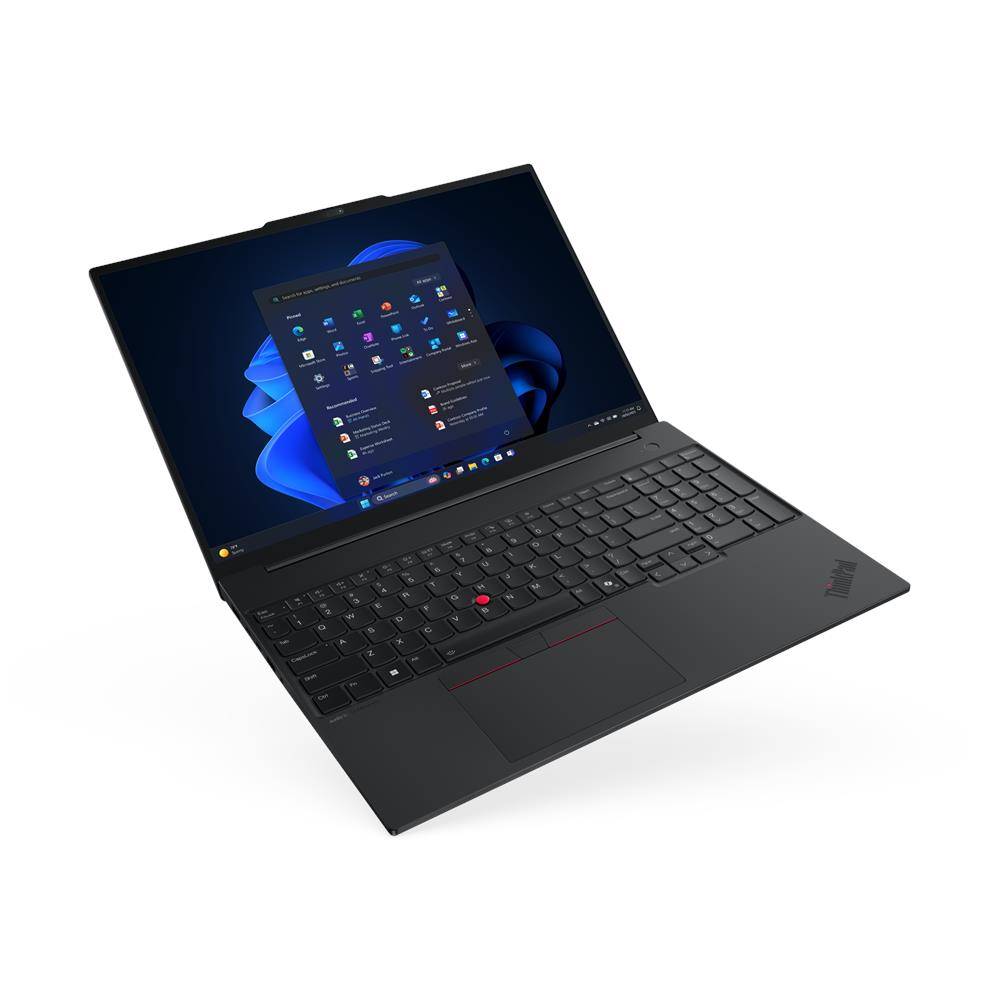 Lenovo ThinkPad E16 Gen 3 con schermo aperto e interfaccia Windows 11, notebook potente con Intel Ultra 7, RAM 32GB e SSD 1TB. Lenovo ThinkPad E16 Gen 3 con schermo aperto e interfaccia Windows 11, notebook potente con Intel Ultra 7, RAM 32GB e SSD 1TB.